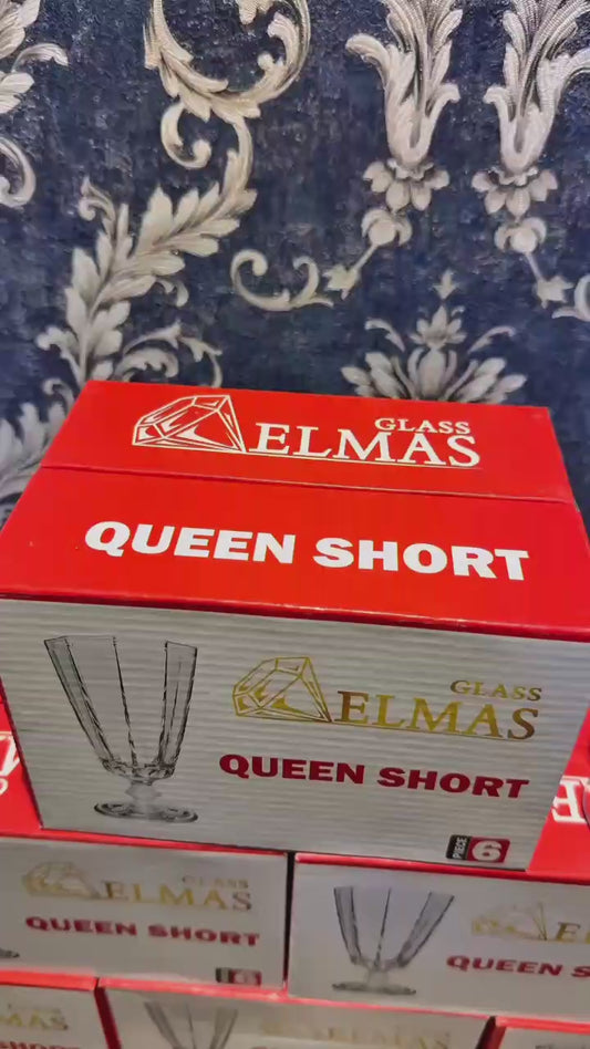 Queen Short Kahve Yanı Cam Su Bardağı