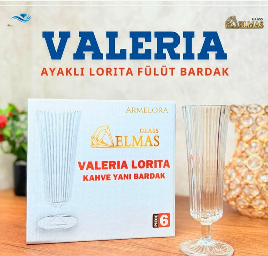 Valeria Lorita ayaklı flüt bardak